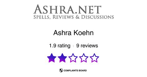 In my opinion she is the only spell caterer that I trust. . Ashra koehn reviews